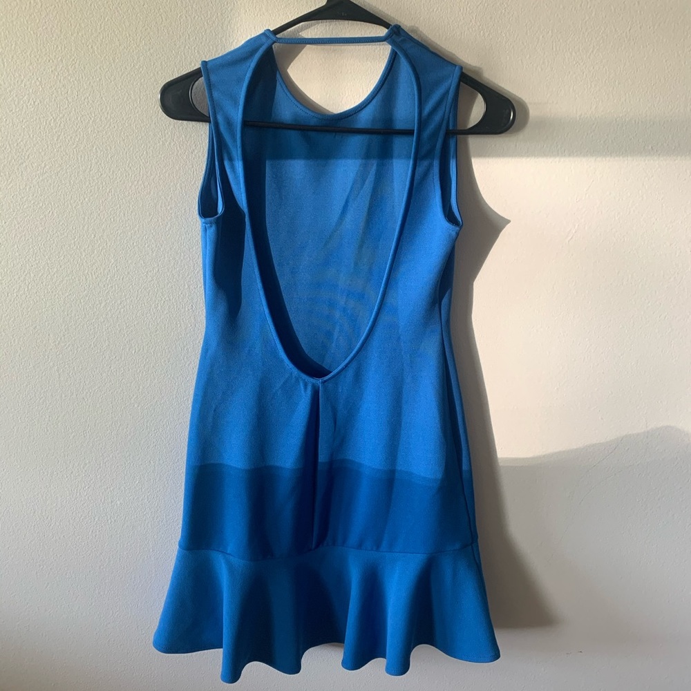 Zara open back mini dress